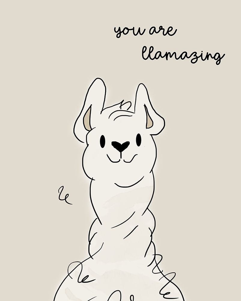 Llamazing art print by Anna Quach for $57.95 CAD