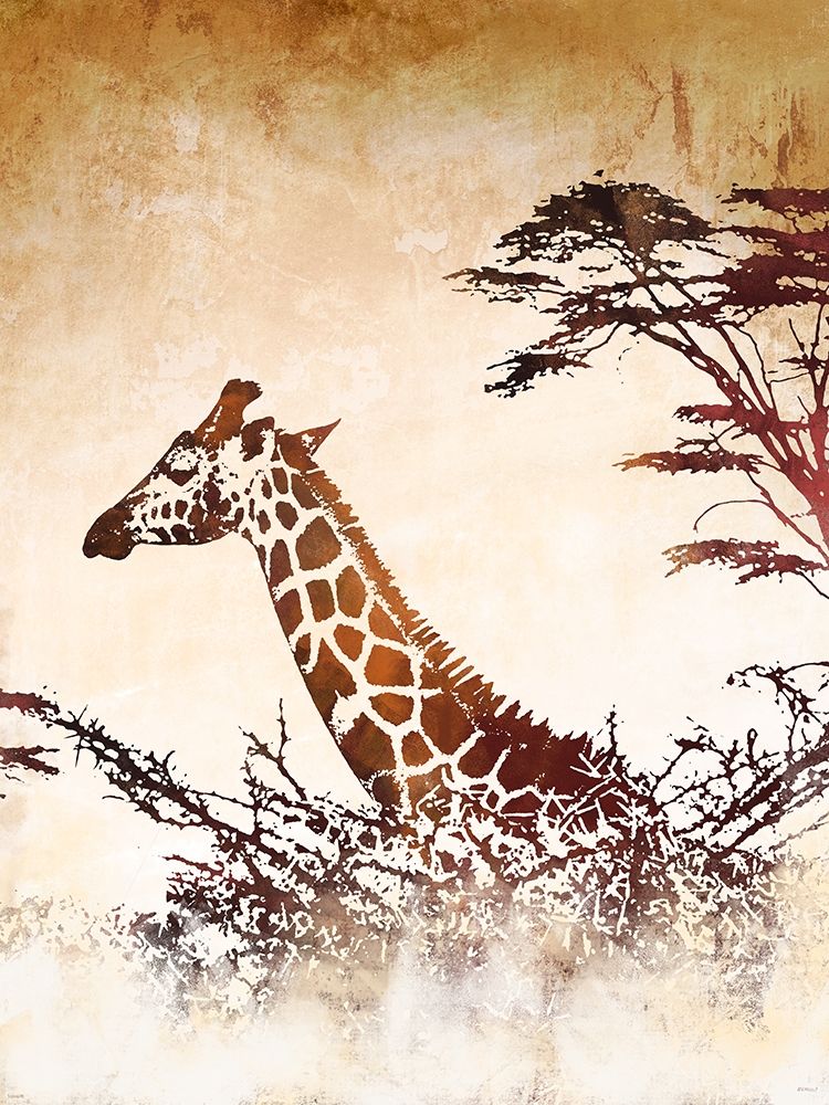 Safari Giraffe I art print by Dan Meneely for $57.95 CAD