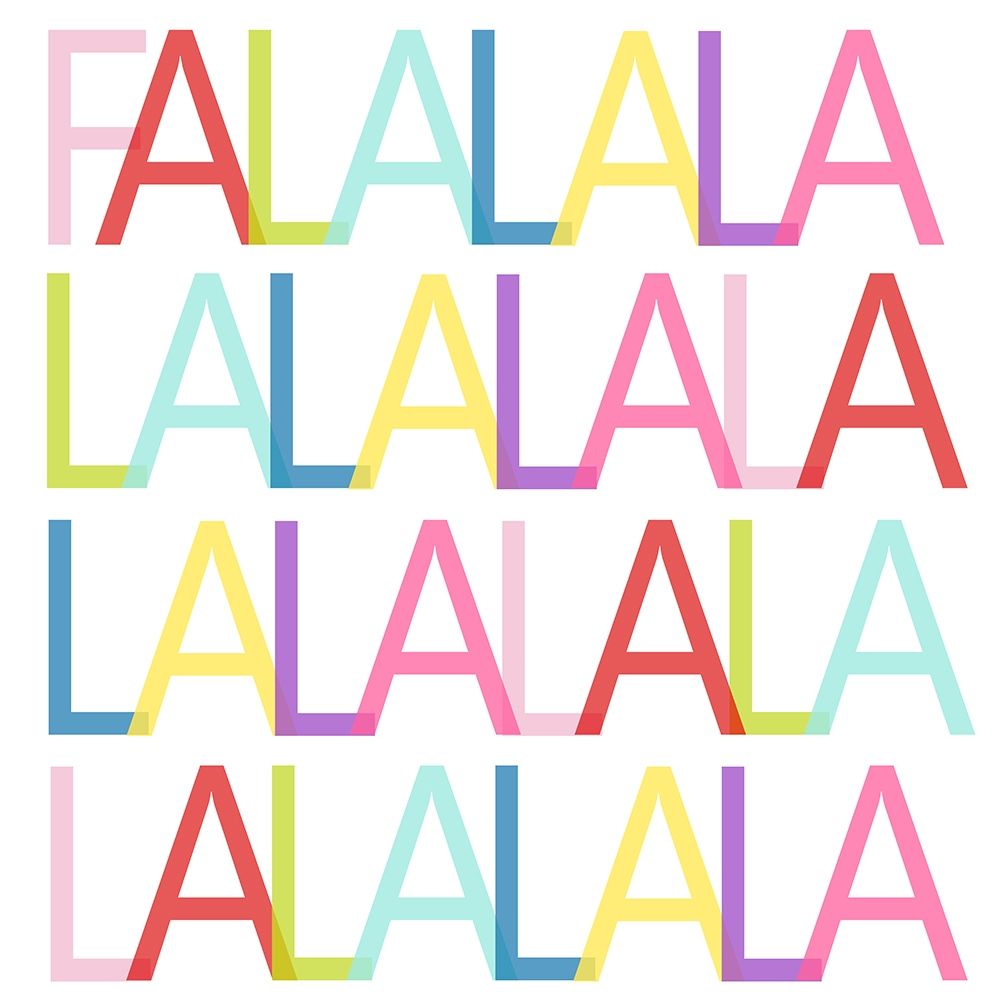 Colorful FA LA LA art print by SD Graphics Studio for $57.95 CAD