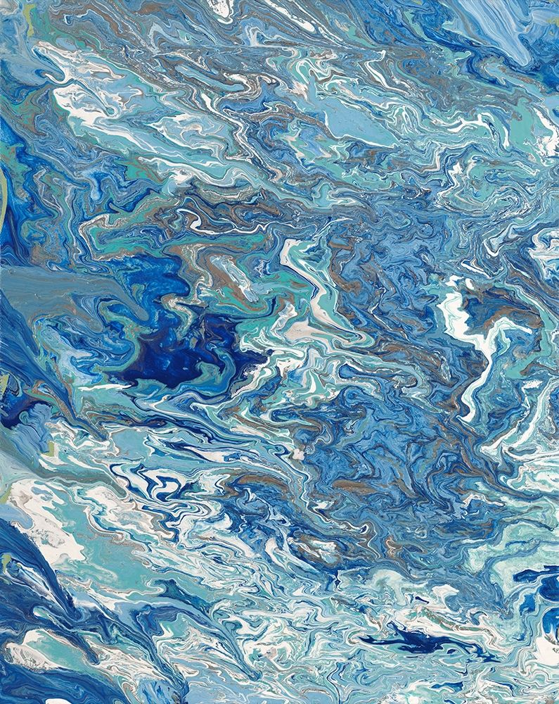 Marbleized Beach View I art print by Gina Ritter for $57.95 CAD