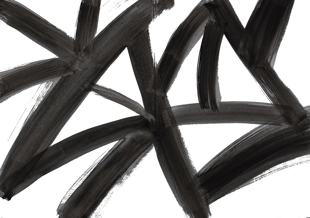 Black Roads Abstract art print by Emily Navas for $57.95 CAD