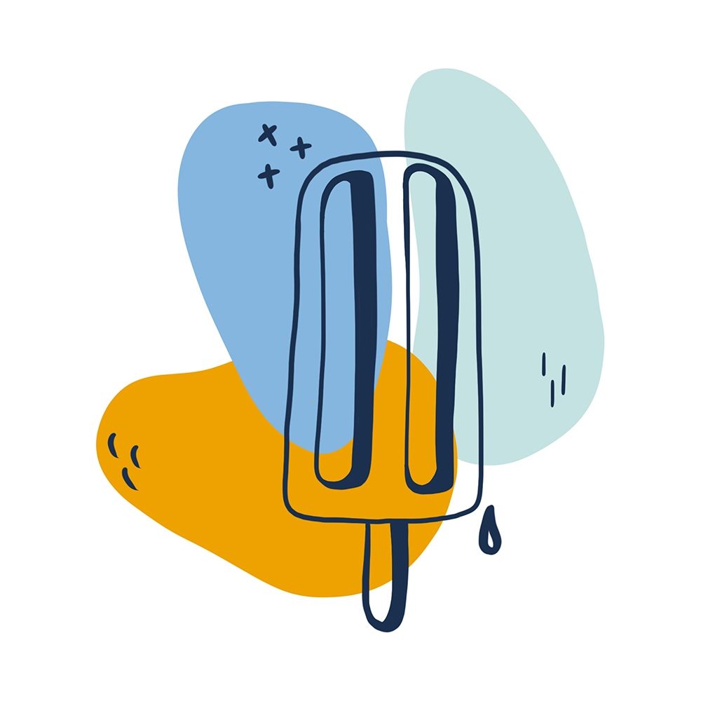 Watercolor Popsicle Sketch art print by Melanie Torres for $57.95 CAD