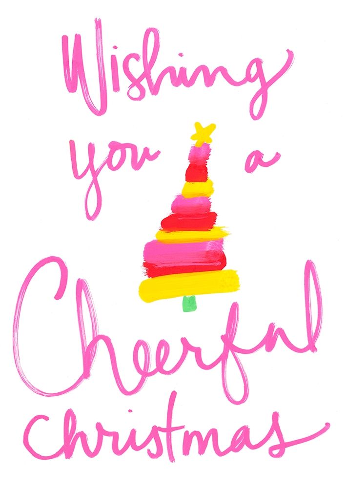 Wishing You a Cheerful Christmas art print by SD Graphics Studio for $57.95 CAD