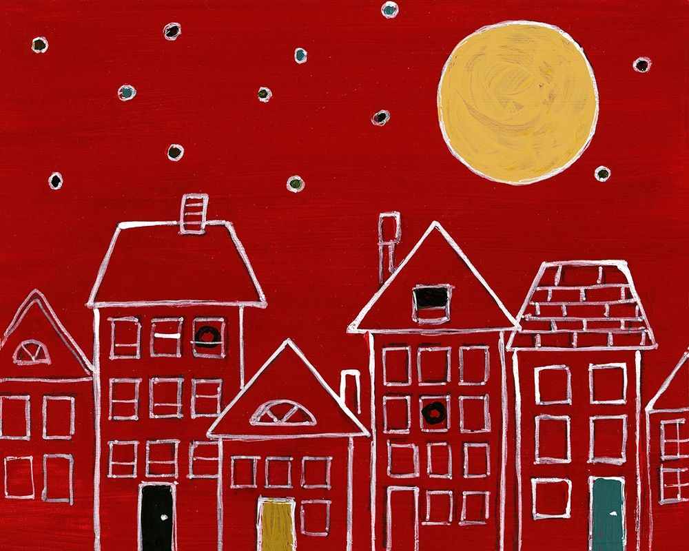 Moonlit City Night art print by Lanie Loreth for $57.95 CAD