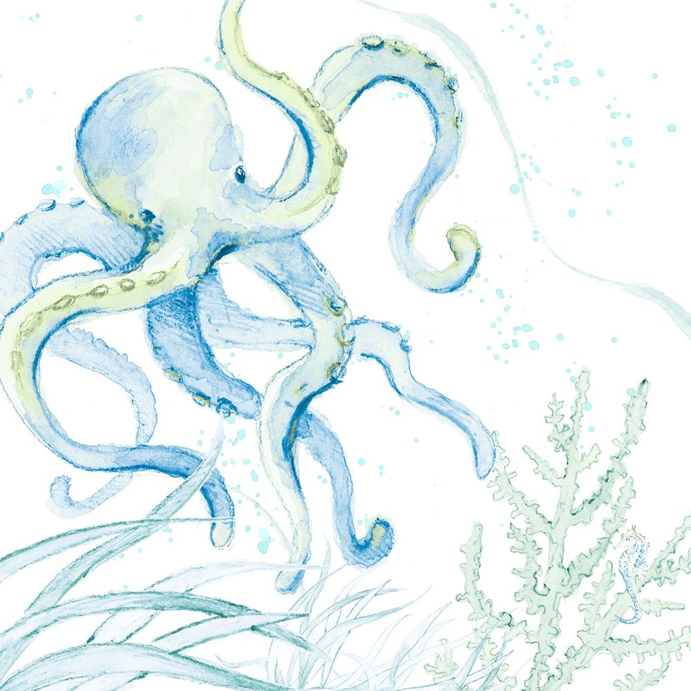 Blue Octopus art print by Lanie Loreth for $57.95 CAD