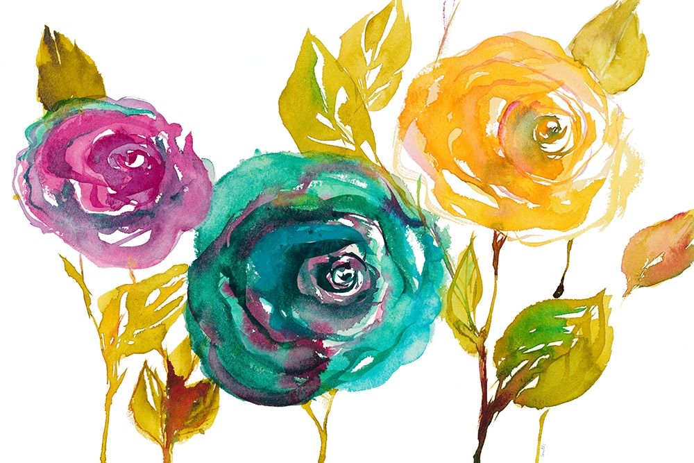 Modern Trio of Blooms II art print by Lanie Loreth for $57.95 CAD