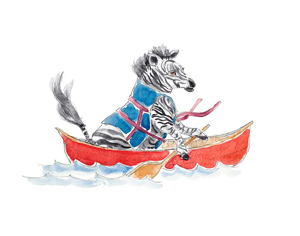 Zebra Boat Ride art print by Lanie Loreth for $57.95 CAD