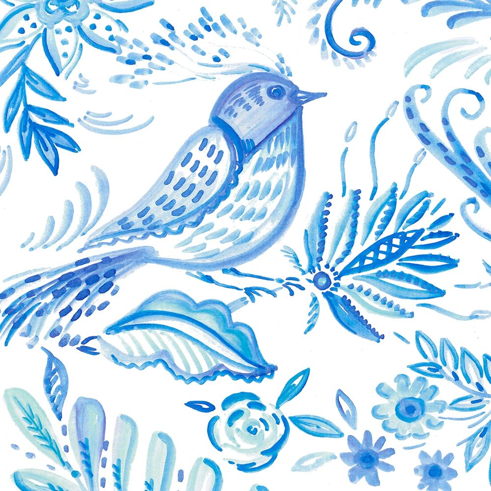 Birds in Blue I art print by Ani Del Sol for $57.95 CAD