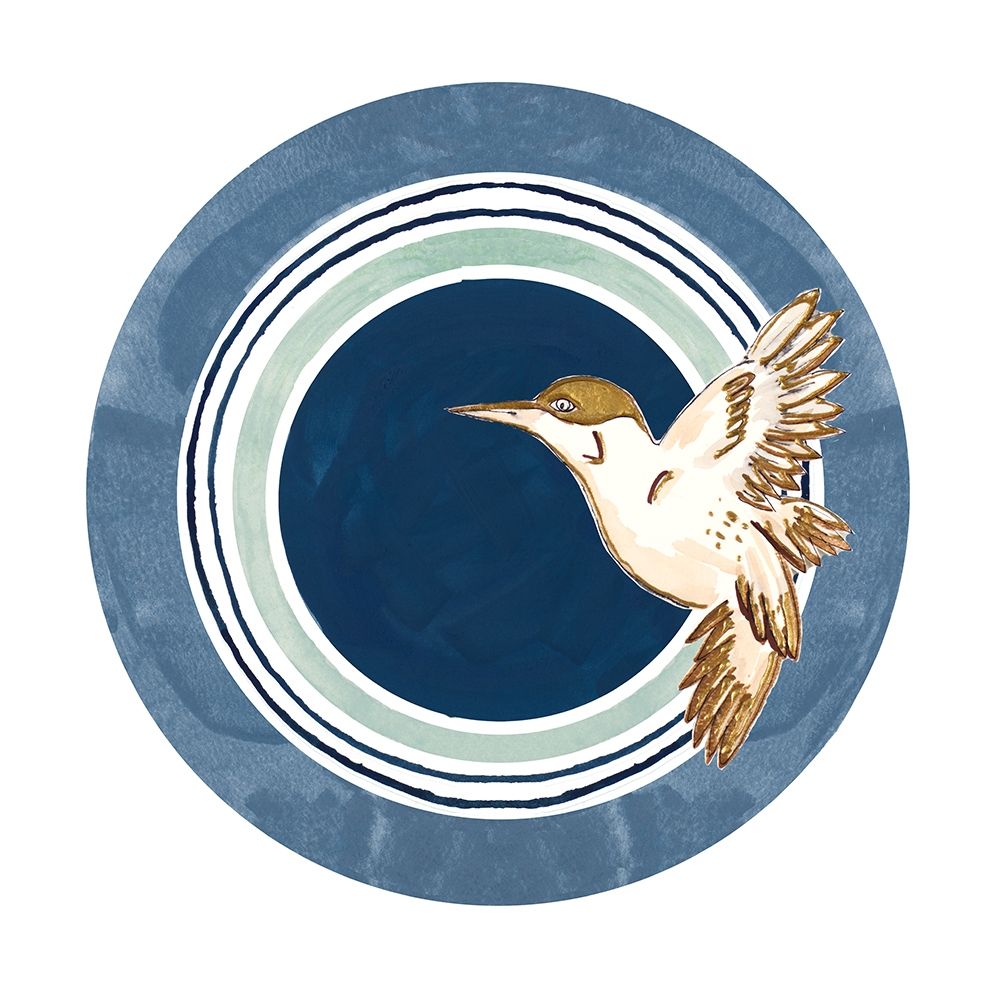 Flying Bird Circle art print by Patricia Pinto for $57.95 CAD