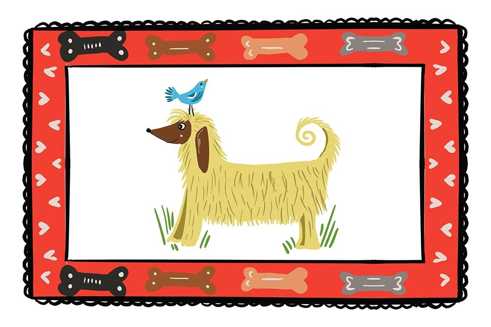 Dog with a Bird Friend art print by Ani Del Sol for $57.95 CAD