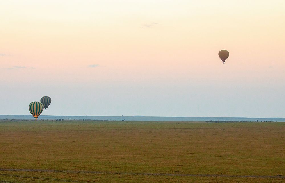 Hot Air Balloons over Kenya II art print by Kathy Mansfield for $57.95 CAD
