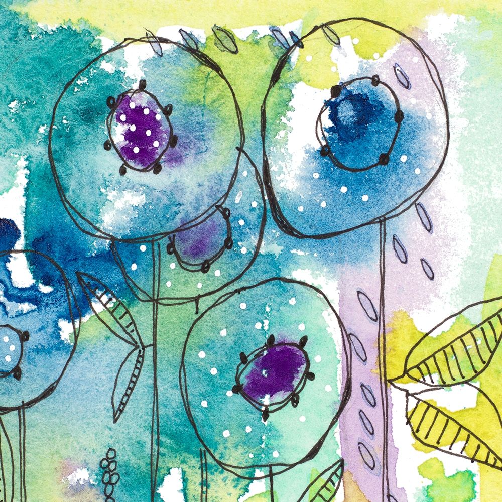 Splash of Watercolor Floral art print by Krinlox for $57.95 CAD