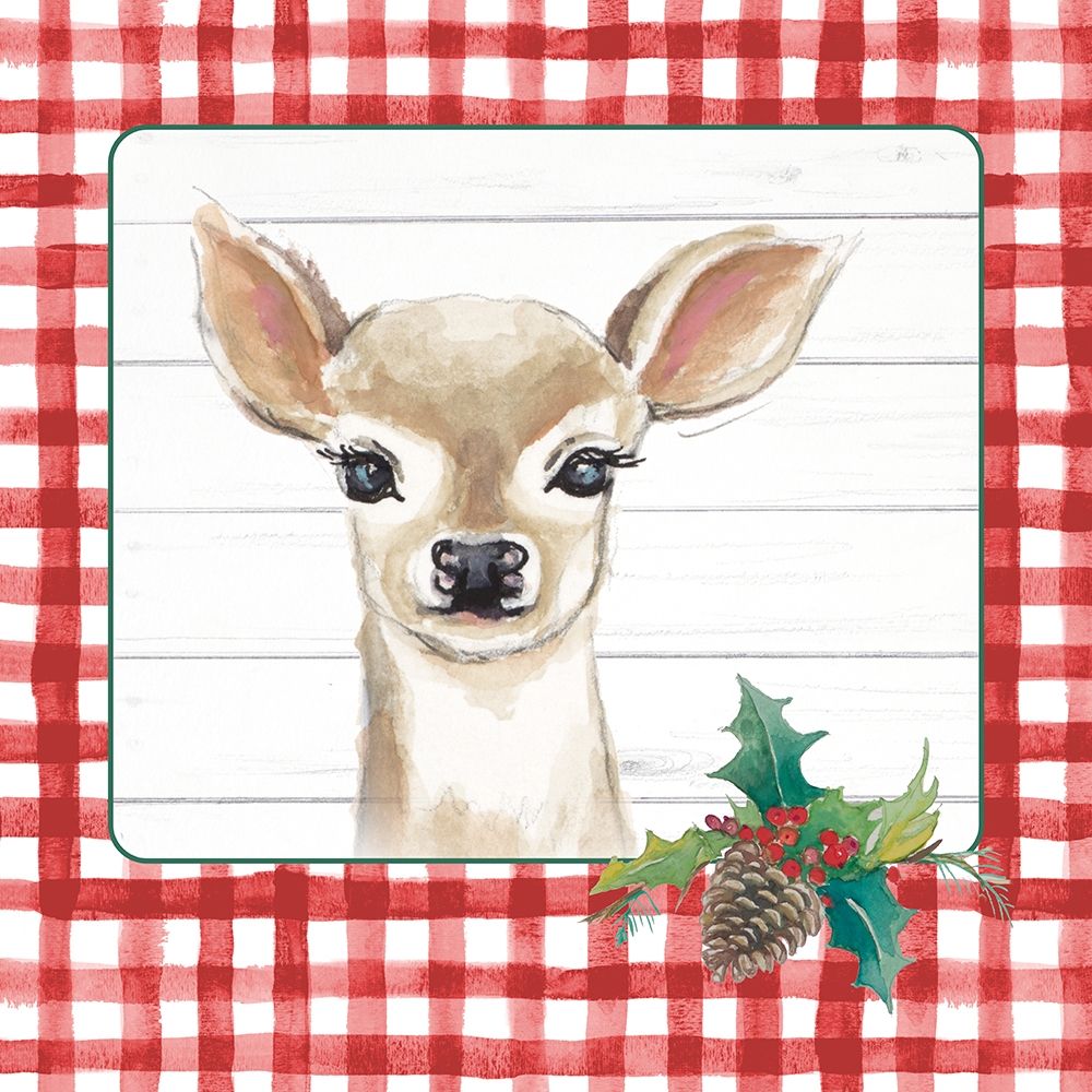 Red Plaid Woodland II art print by Patricia Pinto for $57.95 CAD