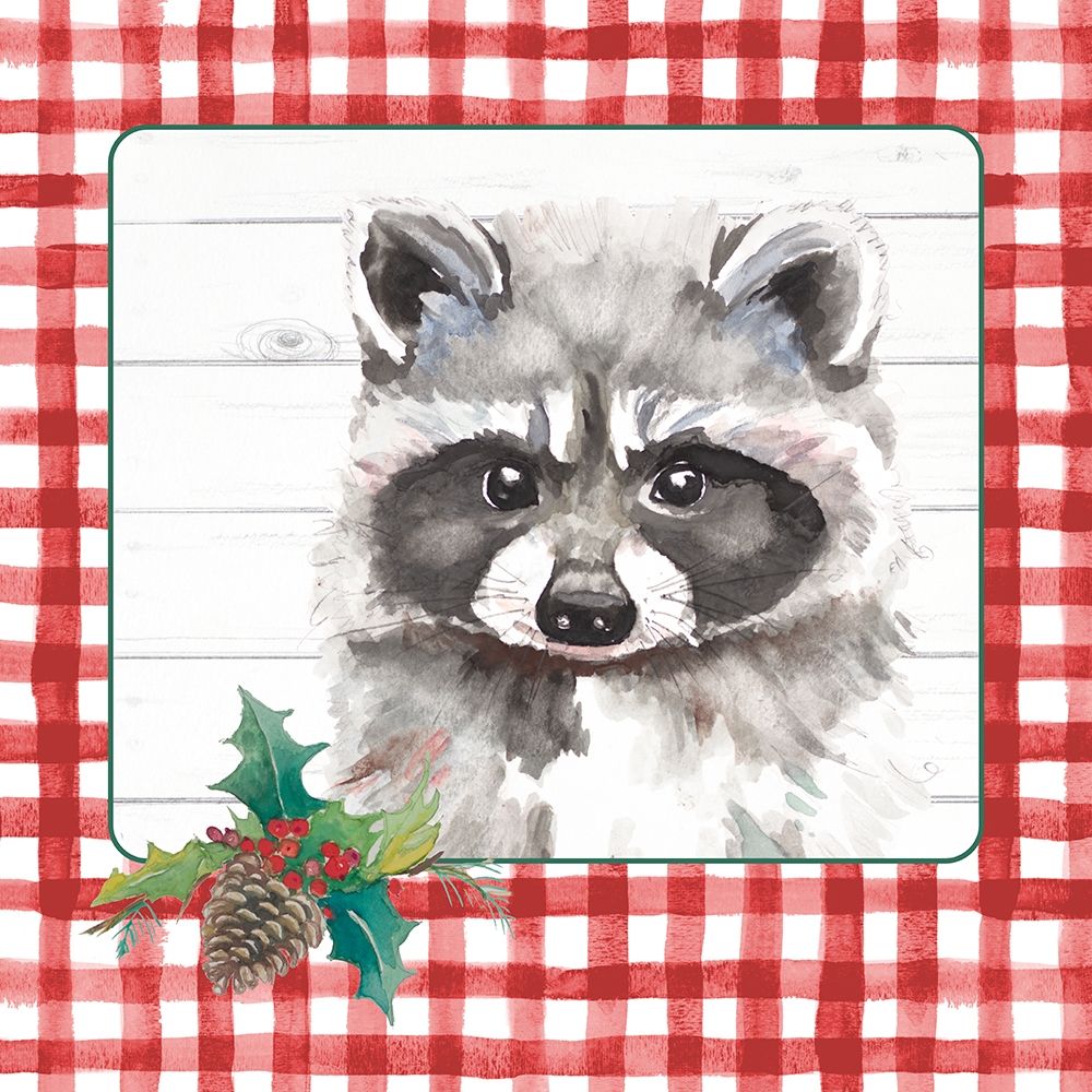 Red Plaid Woodland III art print by Patricia Pinto for $57.95 CAD