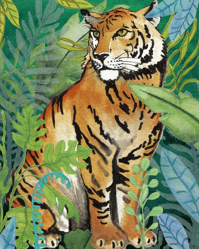 Tiger In The Jungle II art print by Elizabeth Medley for $57.95 CAD