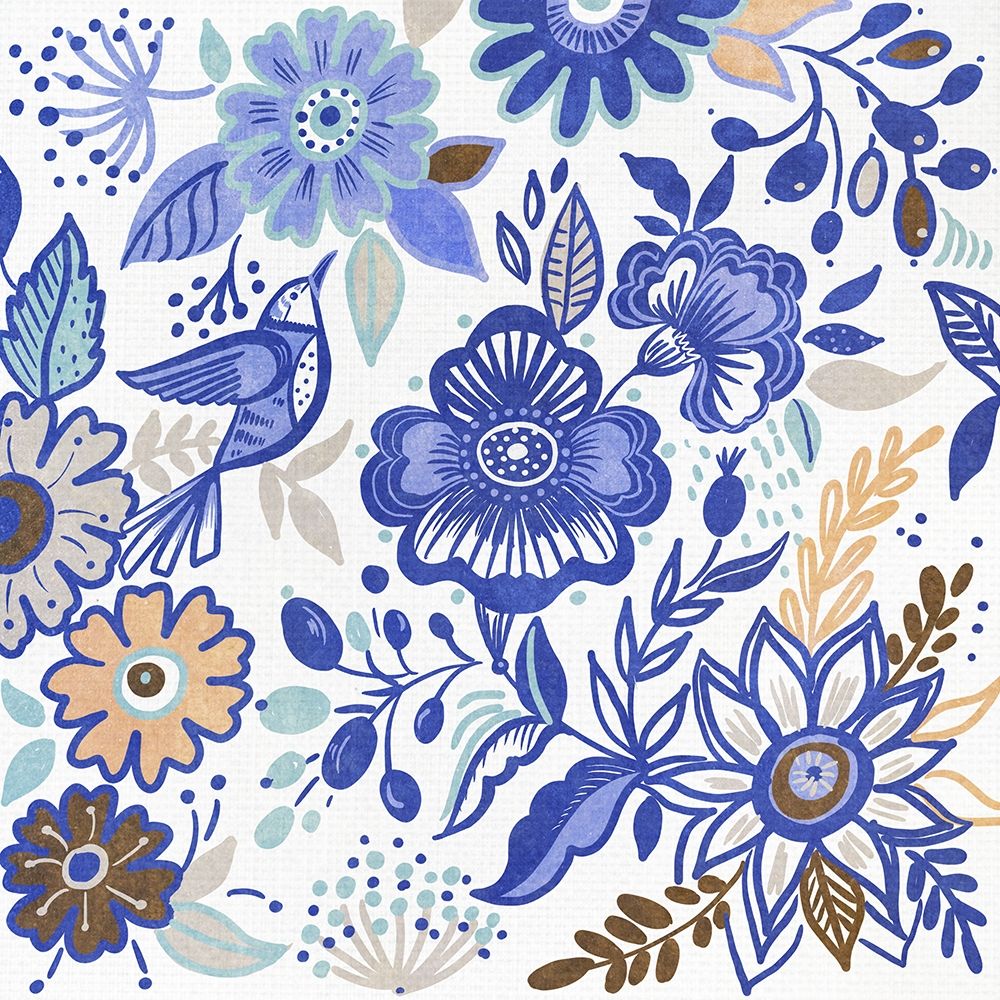 Botanical Azul II art print by Ani Del Sol for $57.95 CAD