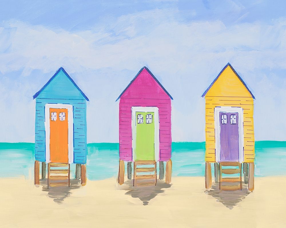 Beach Shacks art print by Julie DeRice for $57.95 CAD