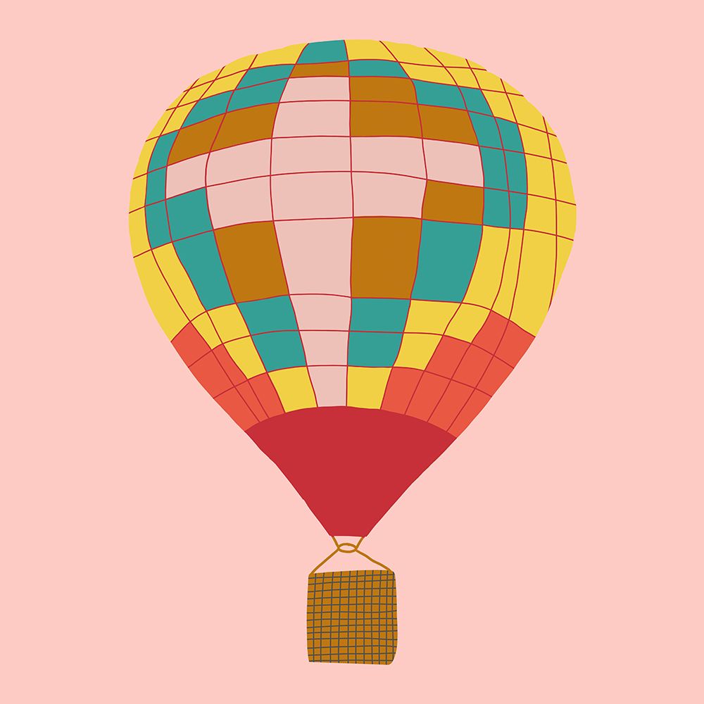Hot Air Balloon I art print by Jen Bucheli for $57.95 CAD