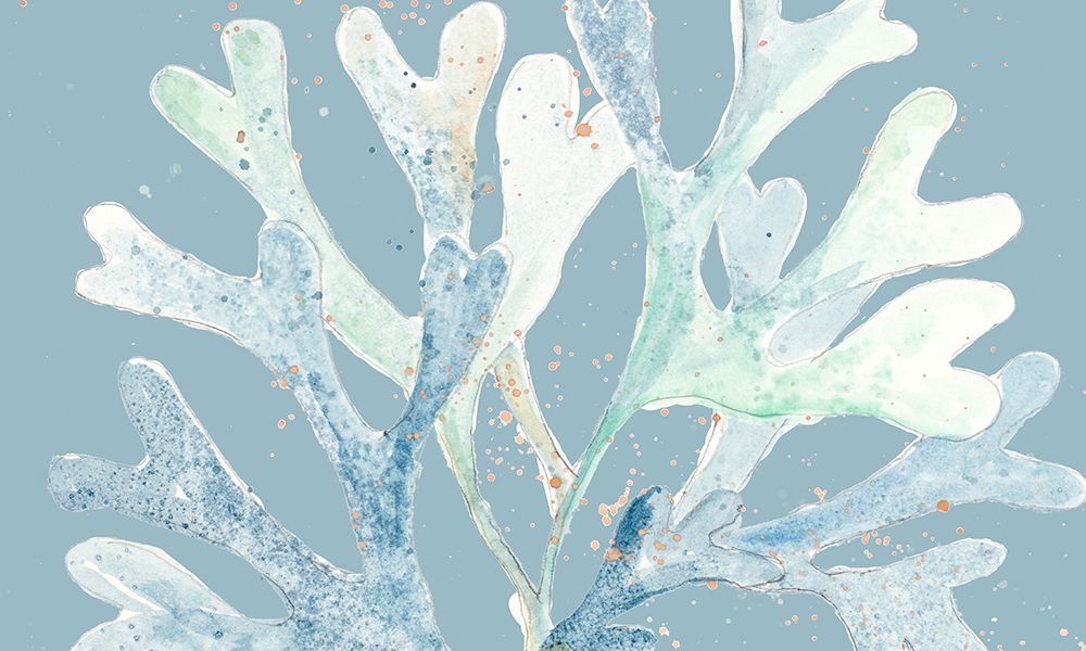 Ocean Coral On Blue art print by Patricia Pinto for $57.95 CAD