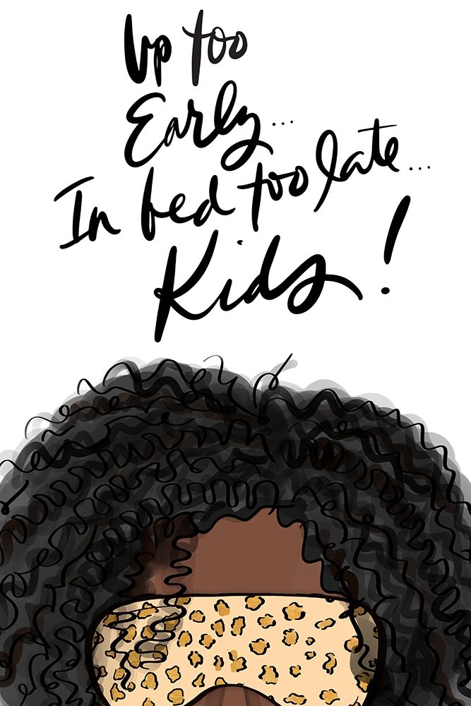 Up Too Early In Bed Too Late Kids (Girl III) art print by Anna Quach for $57.95 CAD