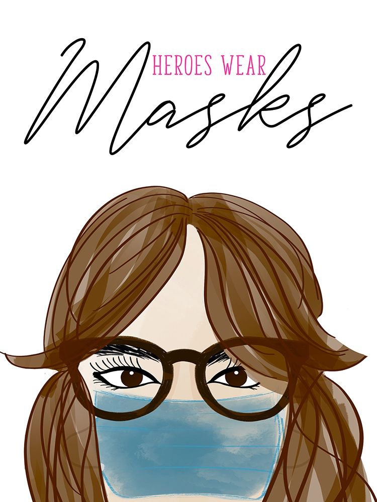Heroes Wear Masks art print by Anna Quach for $57.95 CAD