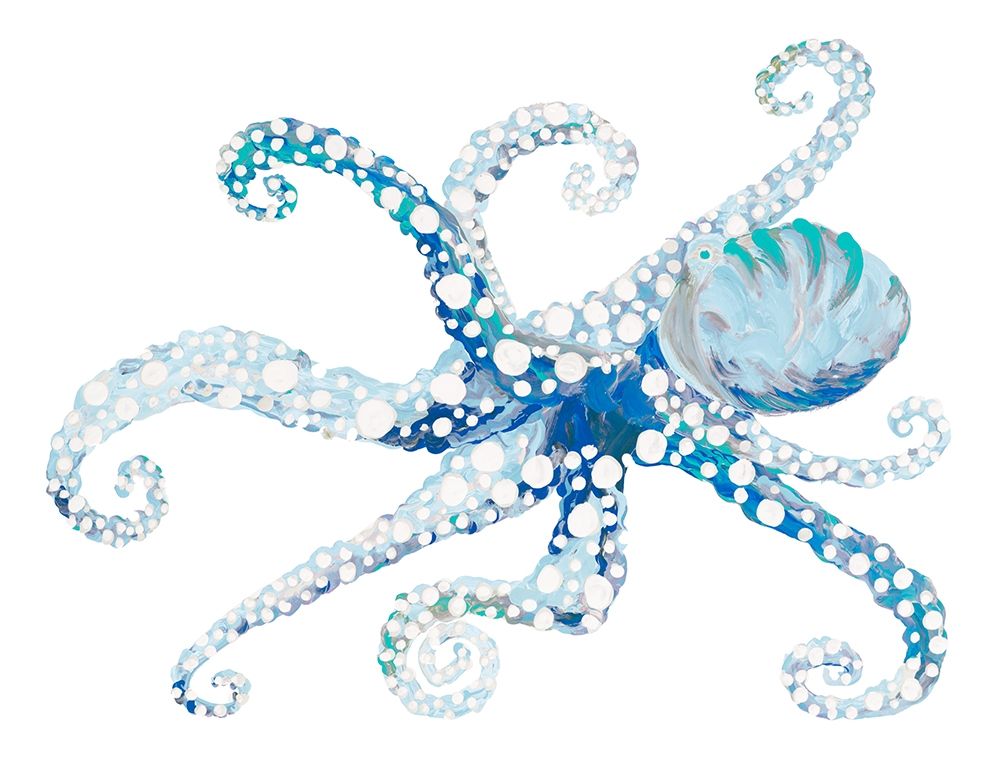 Azul Dotted Octopus II art print by Gina Ritter for $57.95 CAD