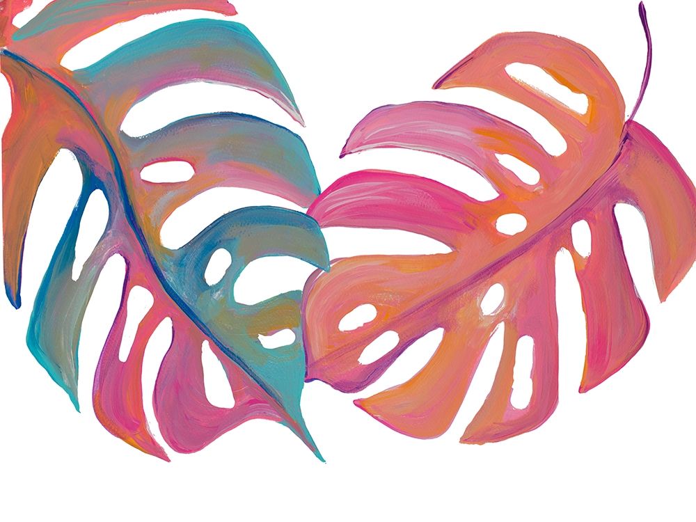 Colorful Palm Leaves III art print by Gina Ritter for $57.95 CAD
