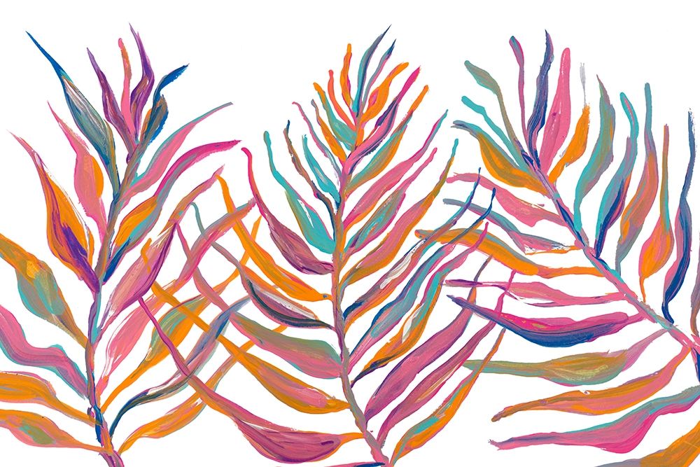 Colorful Palm Leaves IV art print by Gina Ritter for $57.95 CAD