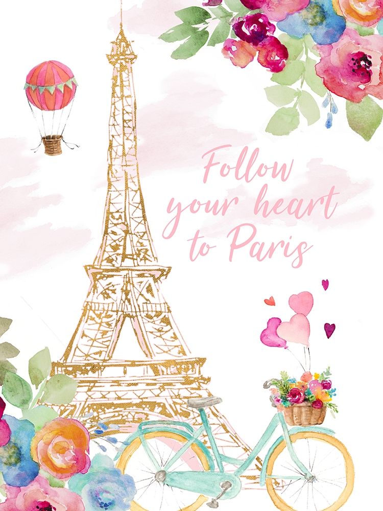 Paris Bike Ride art print by Lanie Loreth for $57.95 CAD