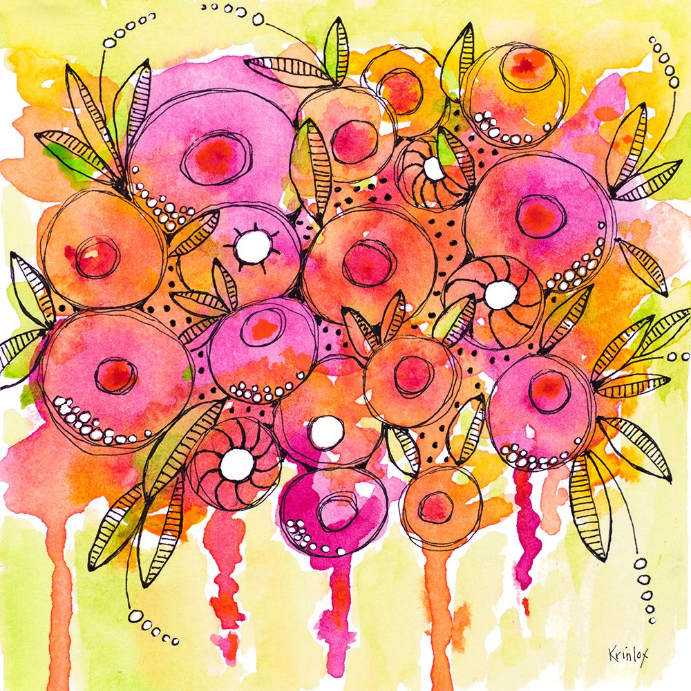 Floral Wash art print by Krinlox for $57.95 CAD
