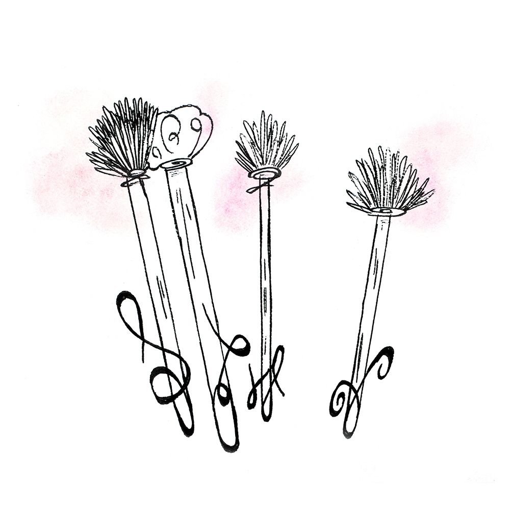 Makeup Line Sketch I art print by Gina Ritter for $57.95 CAD
