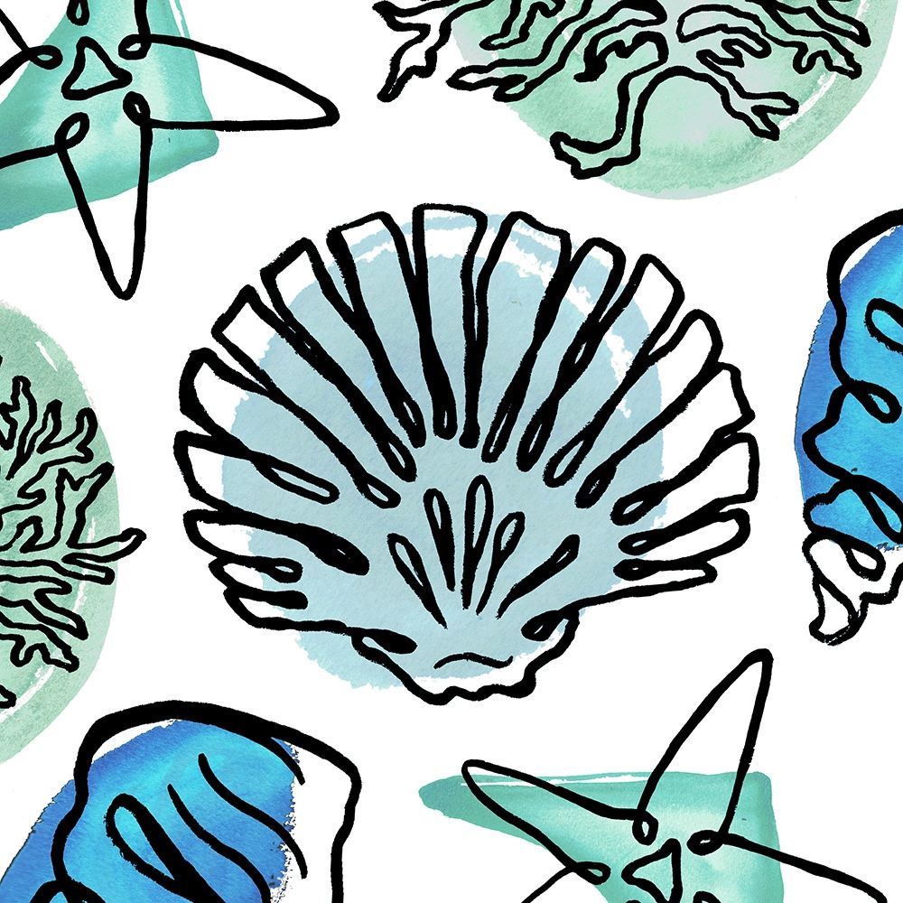 Coastal Contours Fusion I art print by Elizabeth Medley for $57.95 CAD