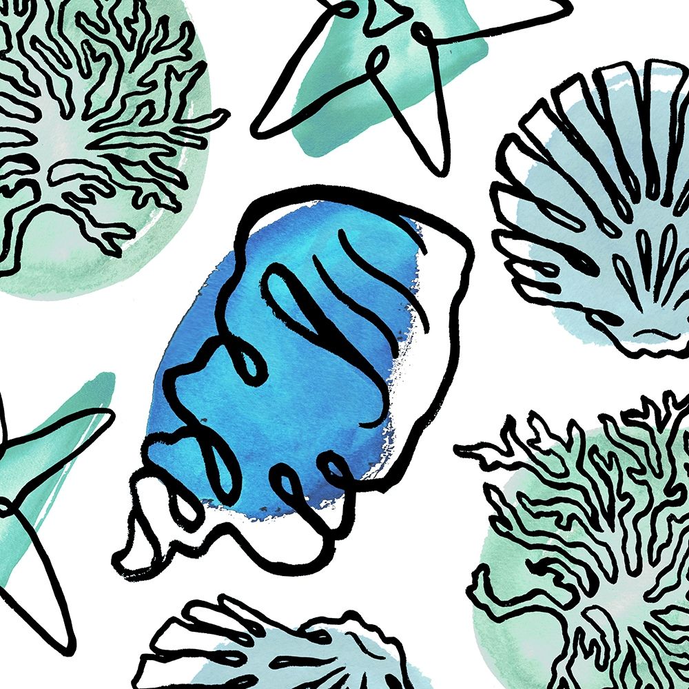 Coastal Contours Fusion III art print by Elizabeth Medley for $57.95 CAD