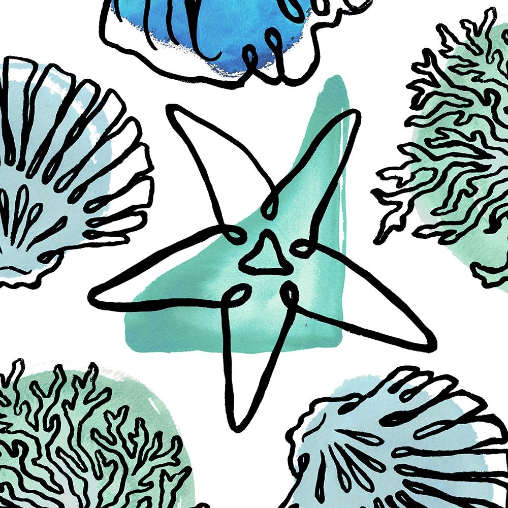 Coastal Contours Fusion II art print by Elizabeth Medley for $57.95 CAD