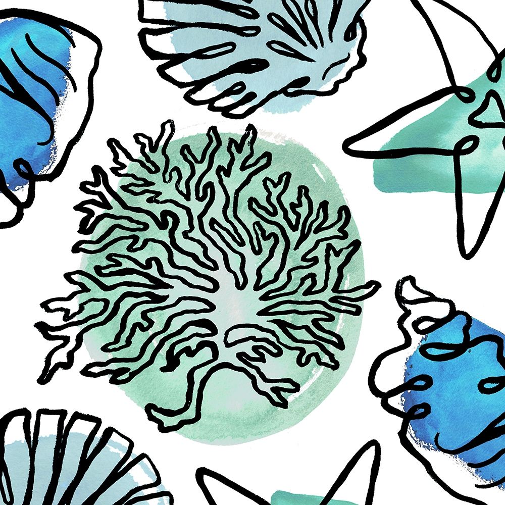 Coastal Contours Fusion IV art print by Elizabeth Medley for $57.95 CAD