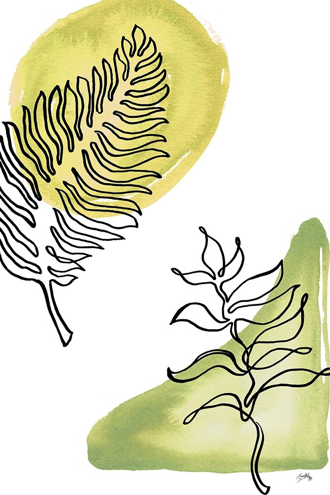 Tropical Palm Contours I art print by Elizabeth Medley for $57.95 CAD
