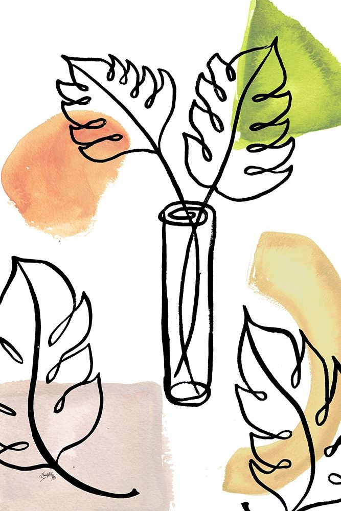 Tropical Palm Contours II art print by Elizabeth Medley for $57.95 CAD