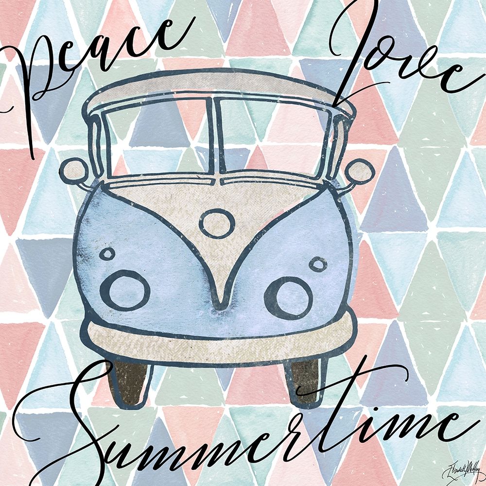 Peace Bus I art print by Elizabeth Medley for $57.95 CAD