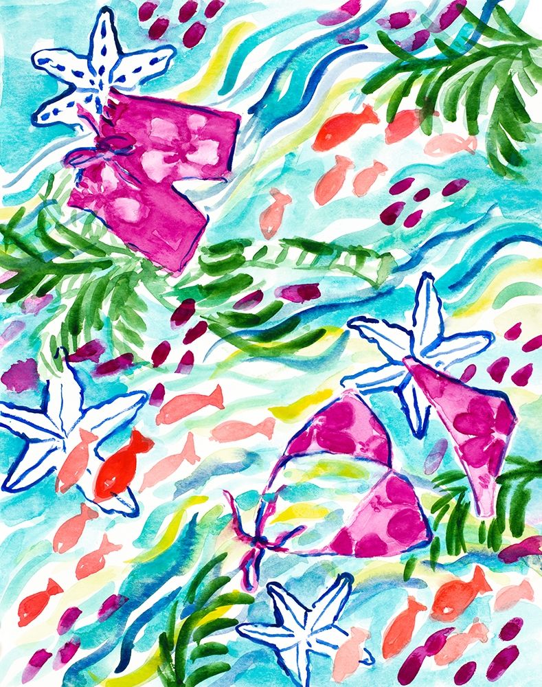 Playing with the Fish art print by Lanie Loreth for $57.95 CAD