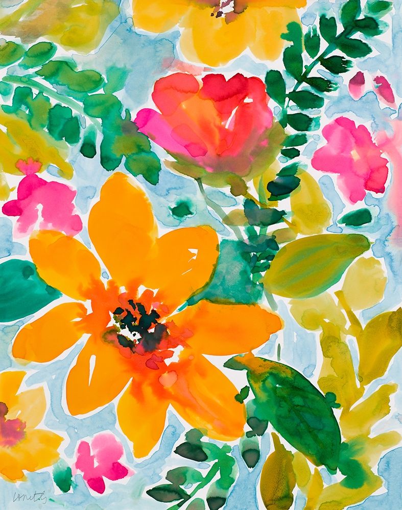Bright and Cheery Blooms art print by Lanie Loreth for $57.95 CAD