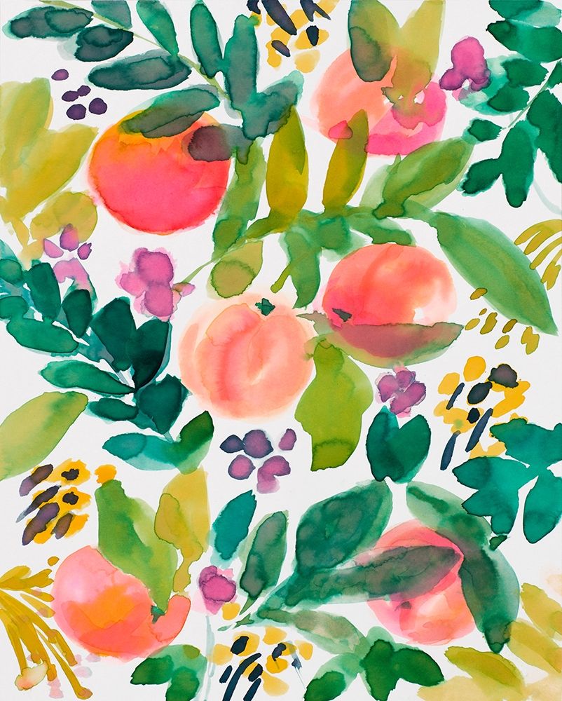 Garden Peaches art print by Lanie Loreth for $57.95 CAD