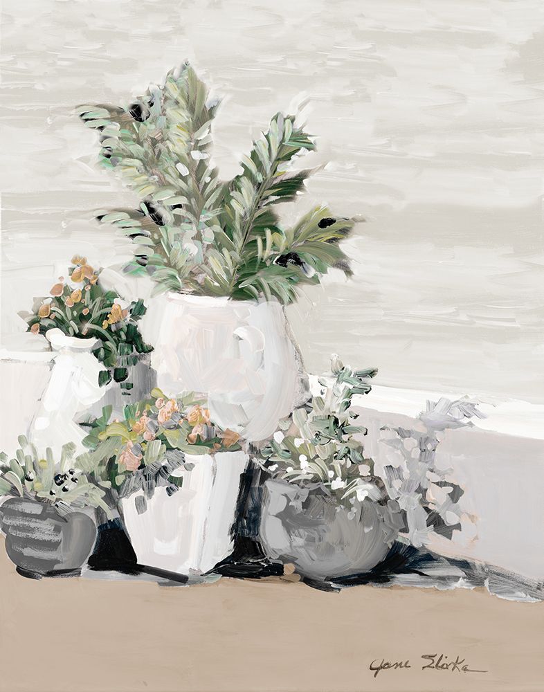 Neutral Coastal Greenery art print by Jane Slivka for $57.95 CAD