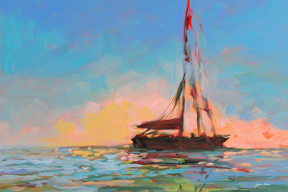 Sailboat On The Horizon art print by Jane Slivka for $57.95 CAD