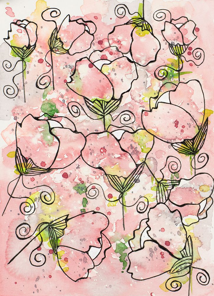 Pretty Pink and Peppy art print by Krinlox for $57.95 CAD