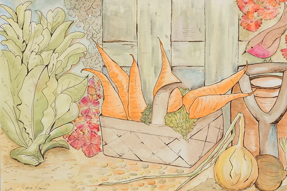 Garden Vegetables art print by Gina Ritter for $57.95 CAD
