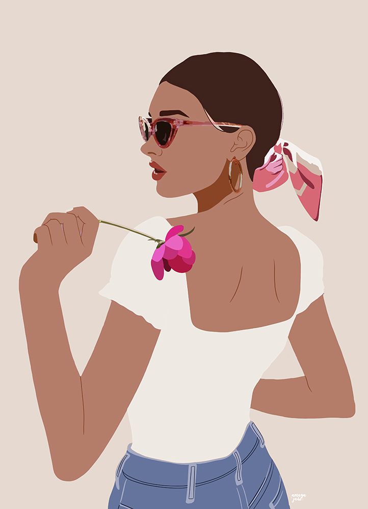Bandana Girl art print by Amaya for $57.95 CAD