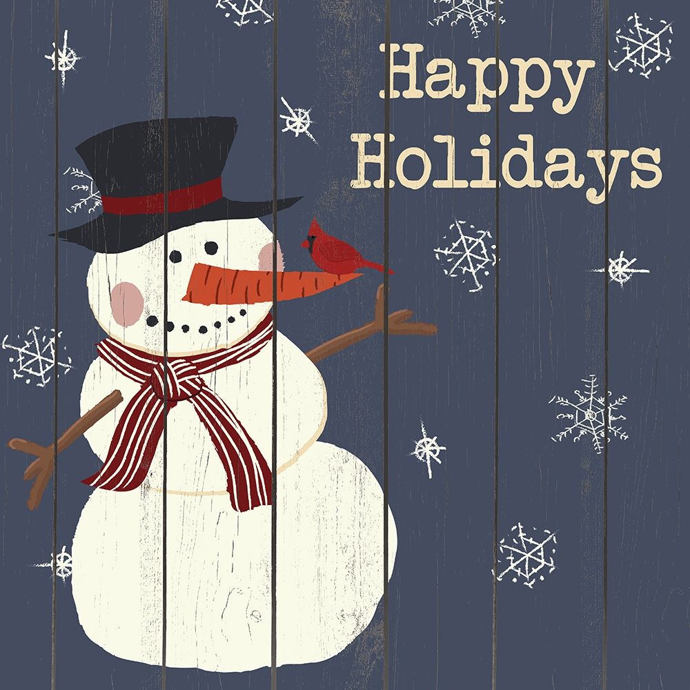 Cardinals And Snowmen I art print by SD Graphics Studio for $57.95 CAD