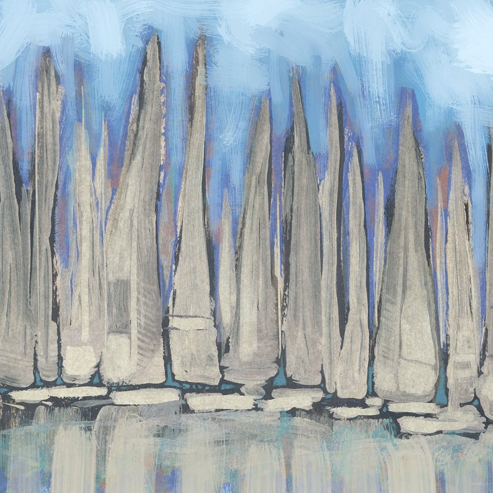 Sailboat Crowd I art print by Dan Meneely for $57.95 CAD