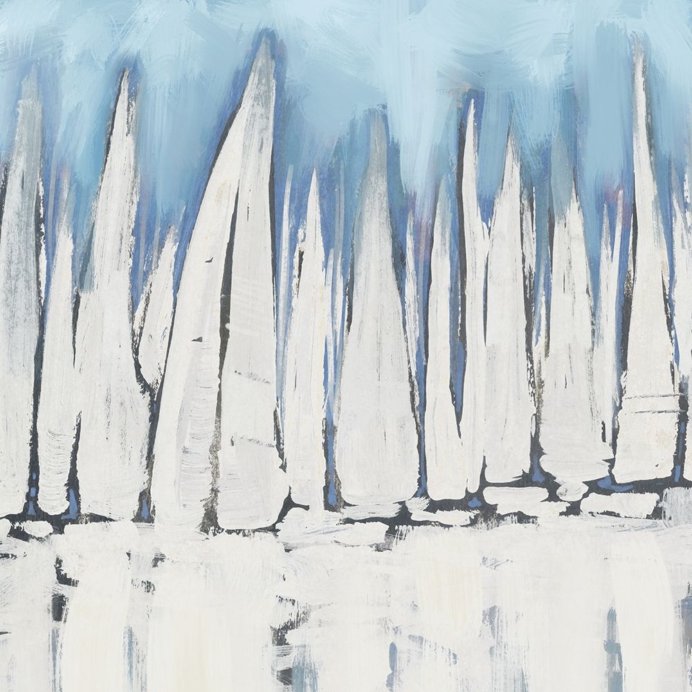 White Sailboat Crowd II art print by Dan Meneely for $57.95 CAD