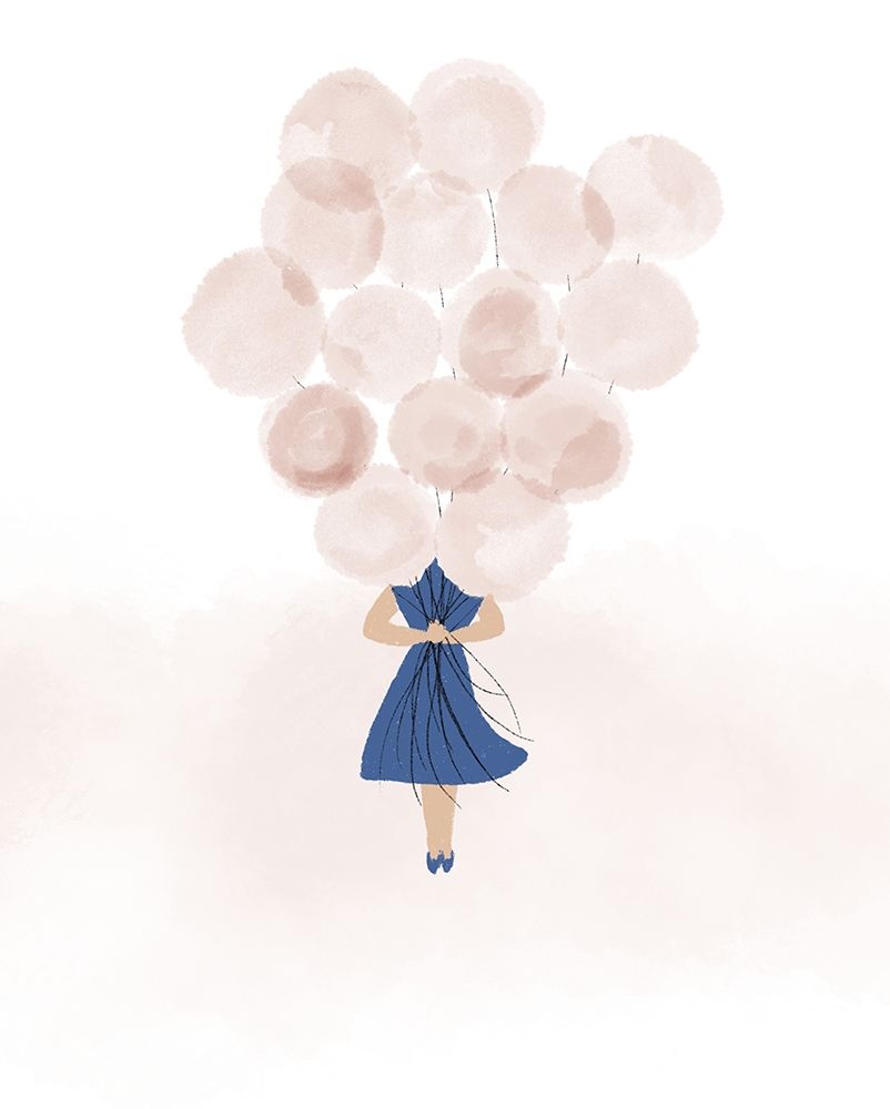 Balloon Gal art print by Anna Quach for $57.95 CAD